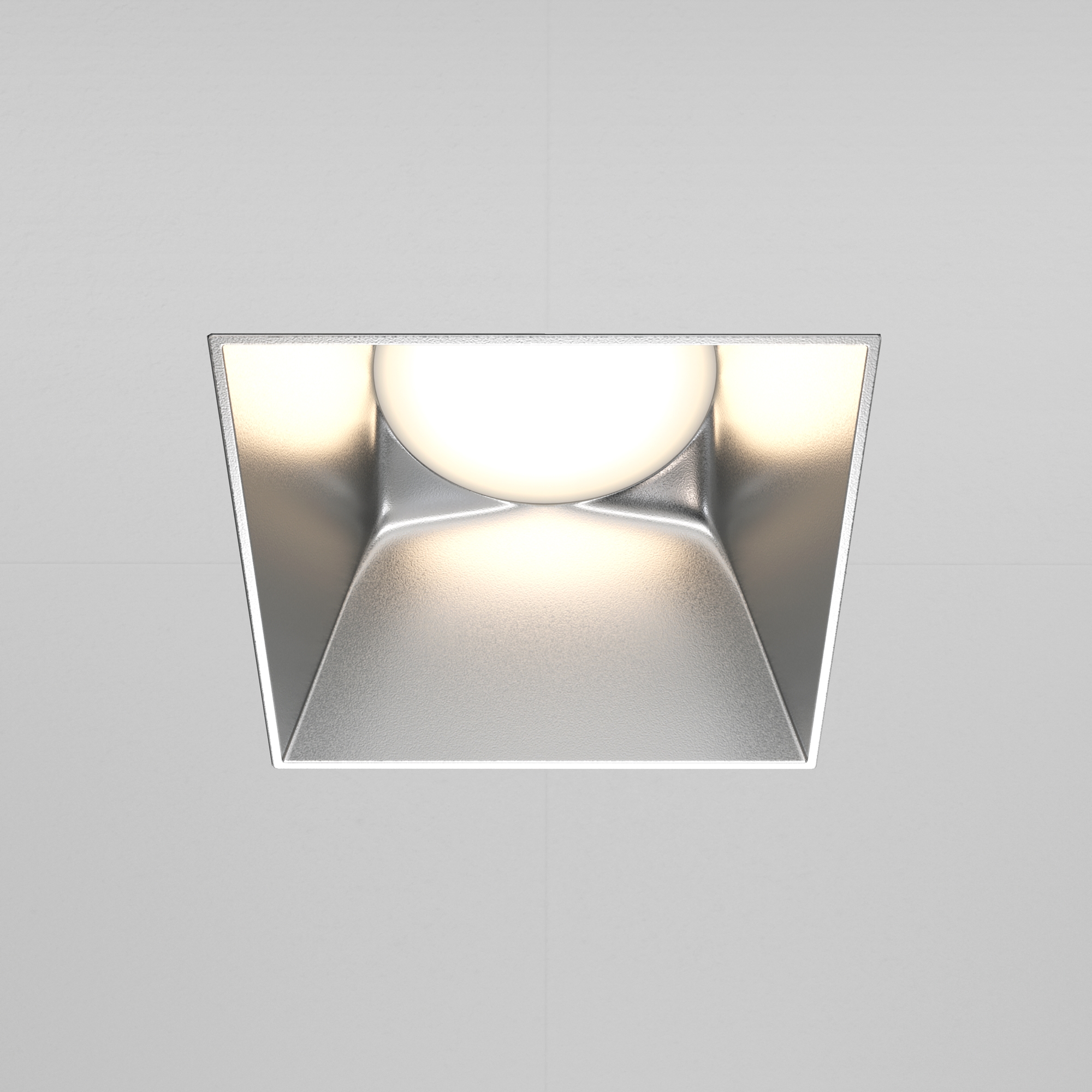 Встраиваемый светильник Maytoni SHARE DL051-01-GU10-SQ-WS, цвет матовый;серебристый - фото 3