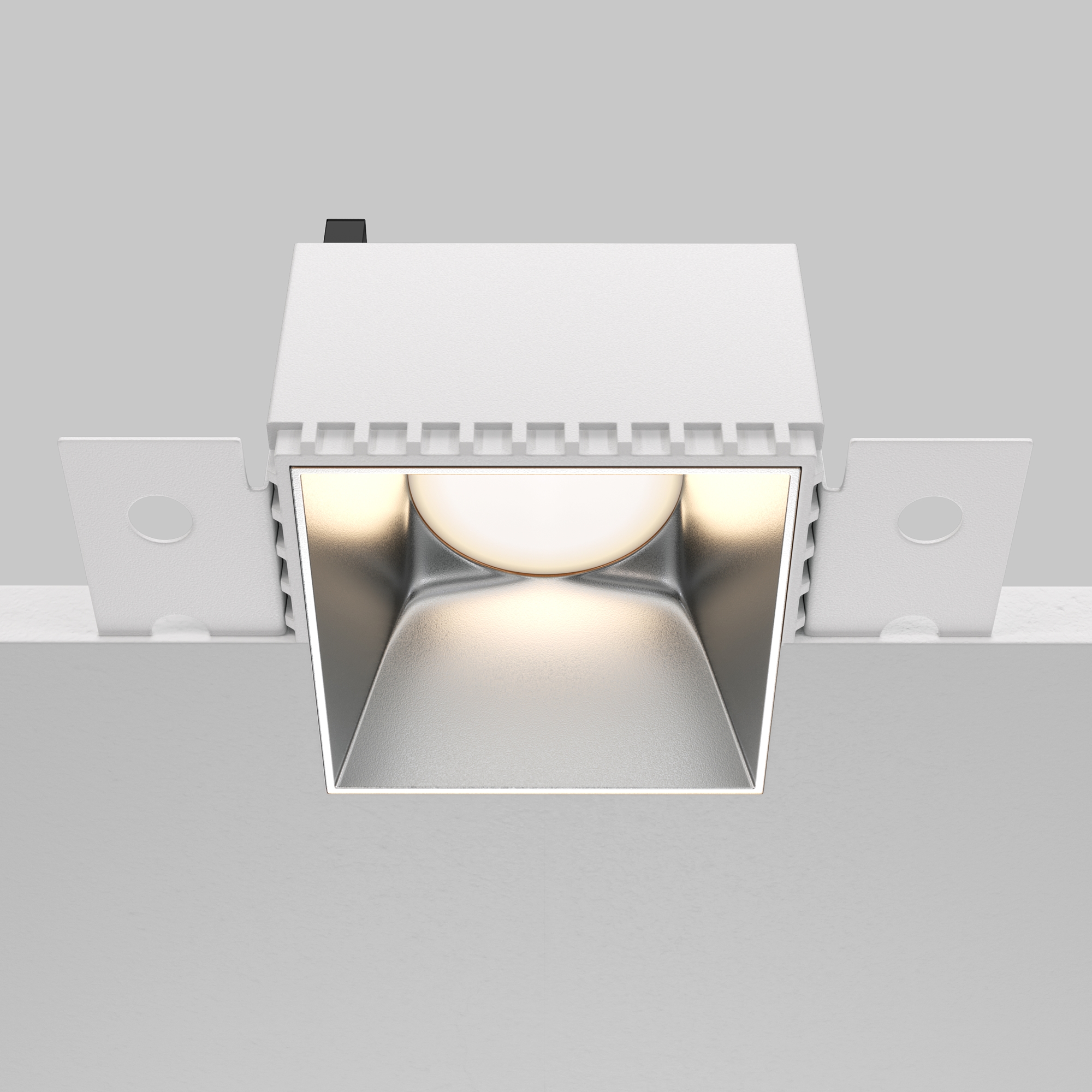 Встраиваемый светильник Maytoni SHARE DL051-01-GU10-SQ-WS, цвет матовый;серебристый - фото 4