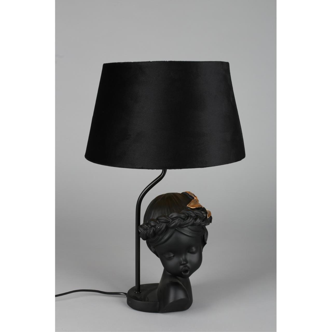 Декоративная настольная лампа Omnilux ARRE OML-10704-01, цвет черный - фото 3