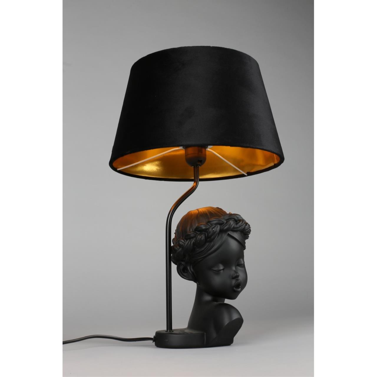 Декоративная настольная лампа Omnilux ARRE OML-10704-01, цвет черный - фото 4