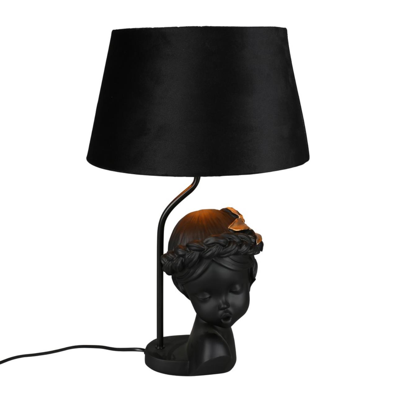 Декоративная настольная лампа Omnilux ARRE OML-10704-01, цвет черный - фото 1