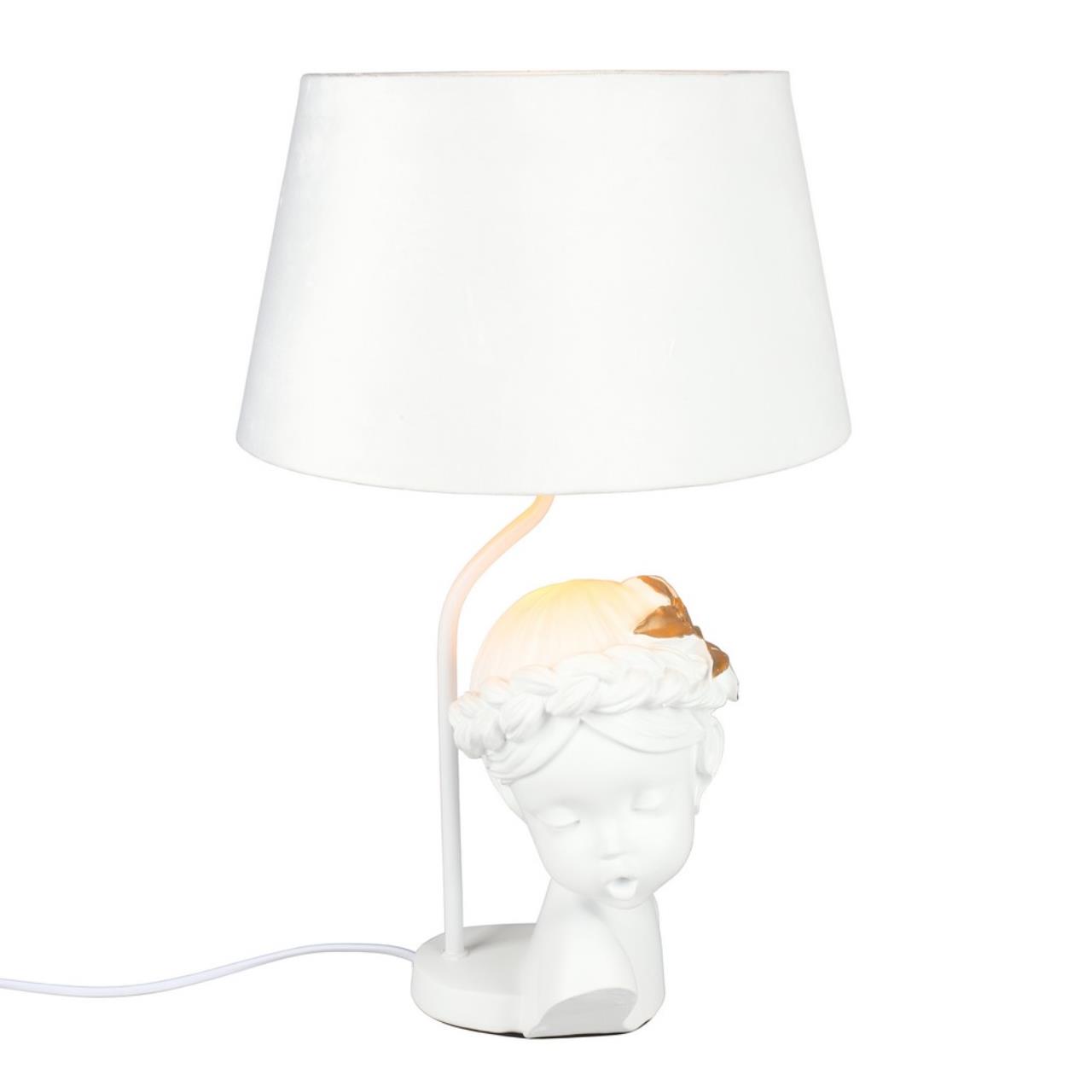 Декоративная настольная лампа Omnilux ARRE OML-10714-01, цвет белый - фото 1