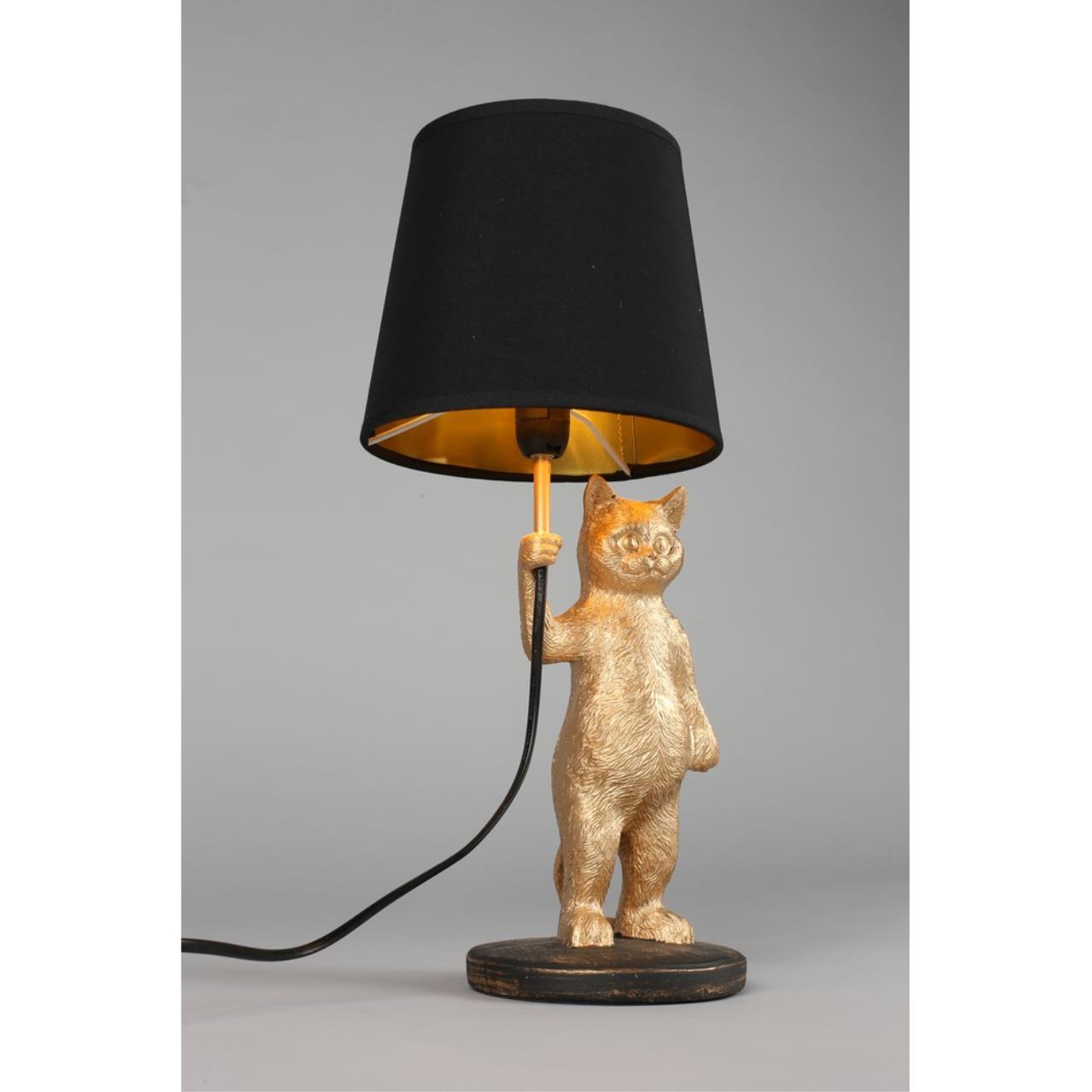 Декоративная настольная лампа Omnilux PADOVA OML-19814-01, цвет черный - фото 4