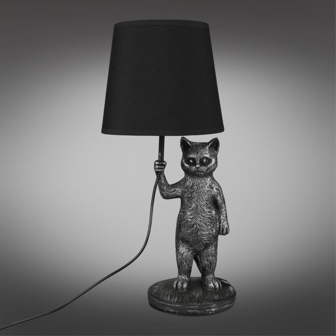 Декоративная настольная лампа Omnilux PADOVA OML-19824-01, цвет черный - фото 2