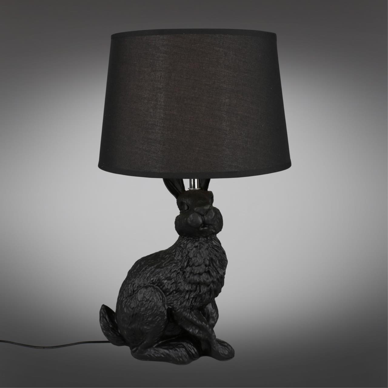 Декоративная настольная лампа Omnilux PIACENZA OML-19924-01, цвет черный - фото 2