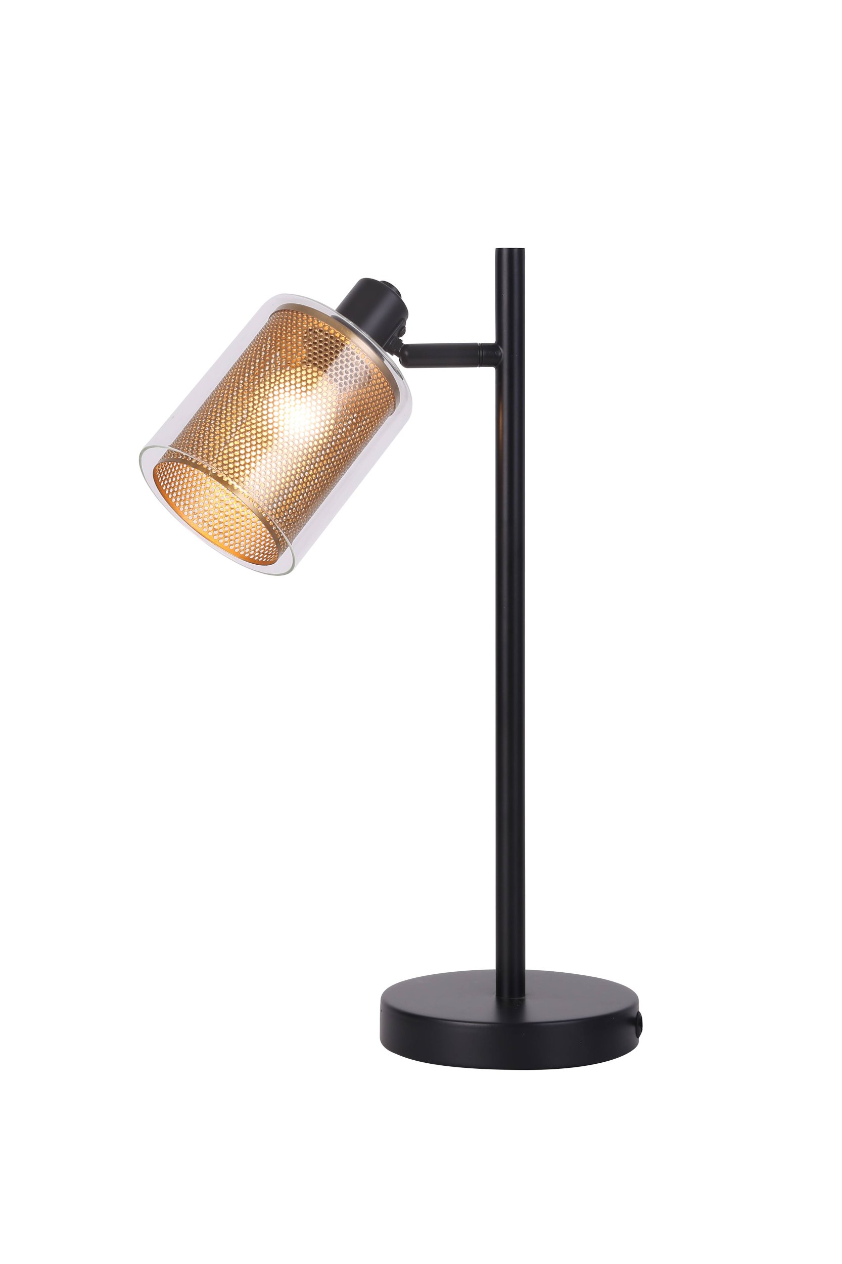 Декоративная настольная лампа Moderli SUSPENT V3060-1T, цвет золотистый;прозрачный УТ000024005 - фото 1