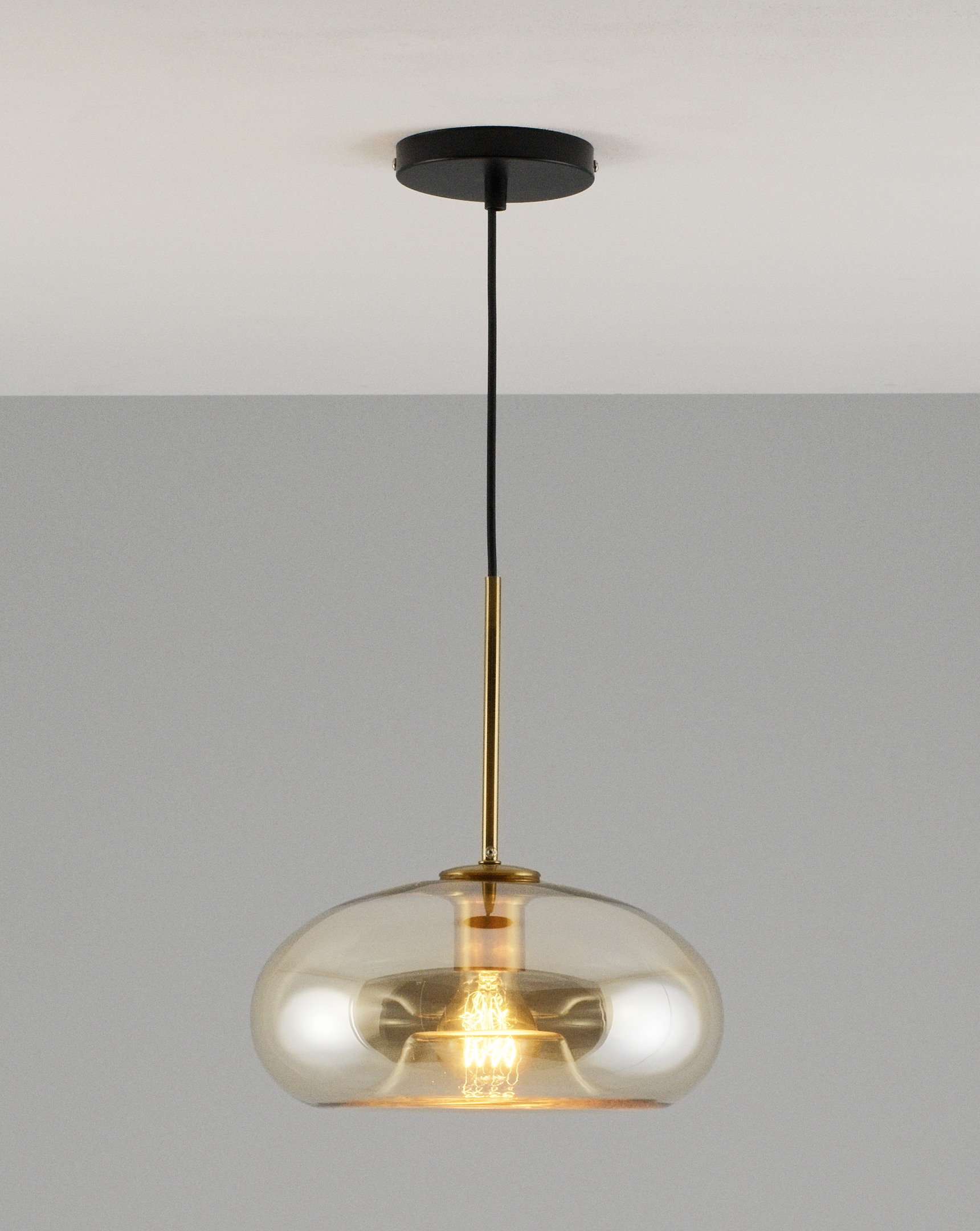 Подвесной светильник Moderli SUMATRA V2112-P, цвет чёрный;прозрачный УТ000017221 - фото 1