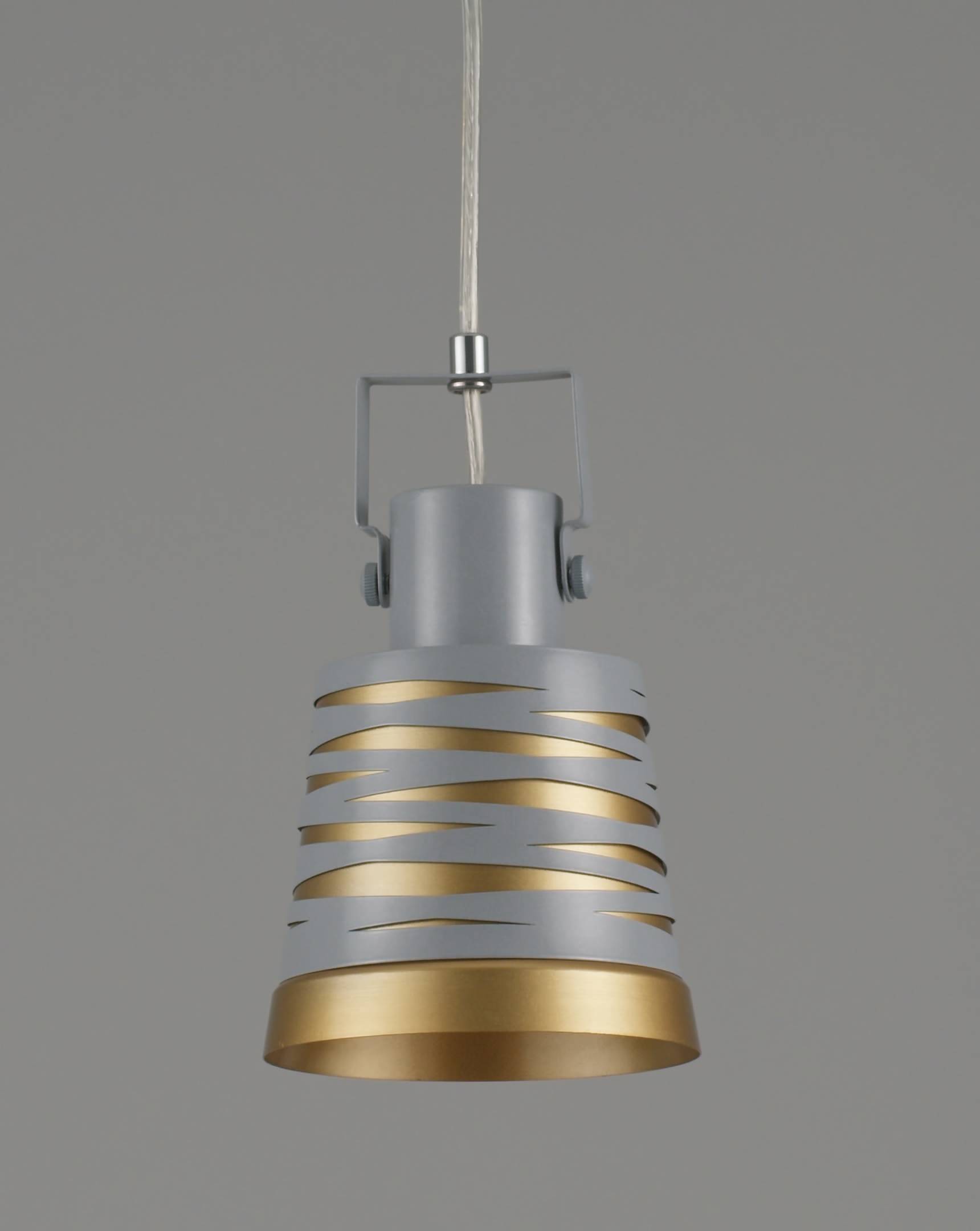 Подвесной светильник Moderli EKATERINA V3020-1P, цвет серый;золотистый УТ000023992 - фото 2