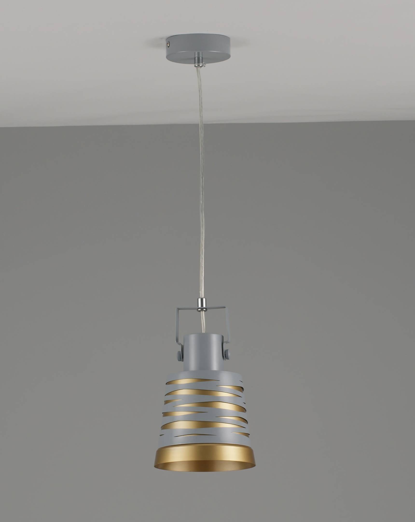 Подвесной светильник Moderli EKATERINA V3020-1P, цвет серый;золотистый УТ000023992 - фото 6