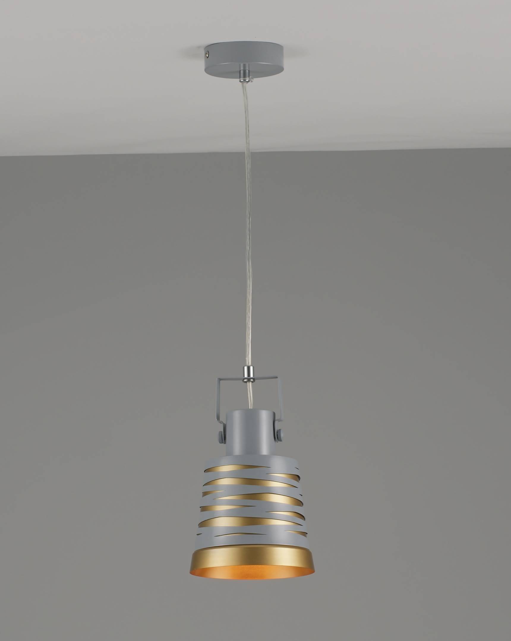 Подвесной светильник Moderli EKATERINA V3020-1P, цвет серый;золотистый УТ000023992 - фото 1