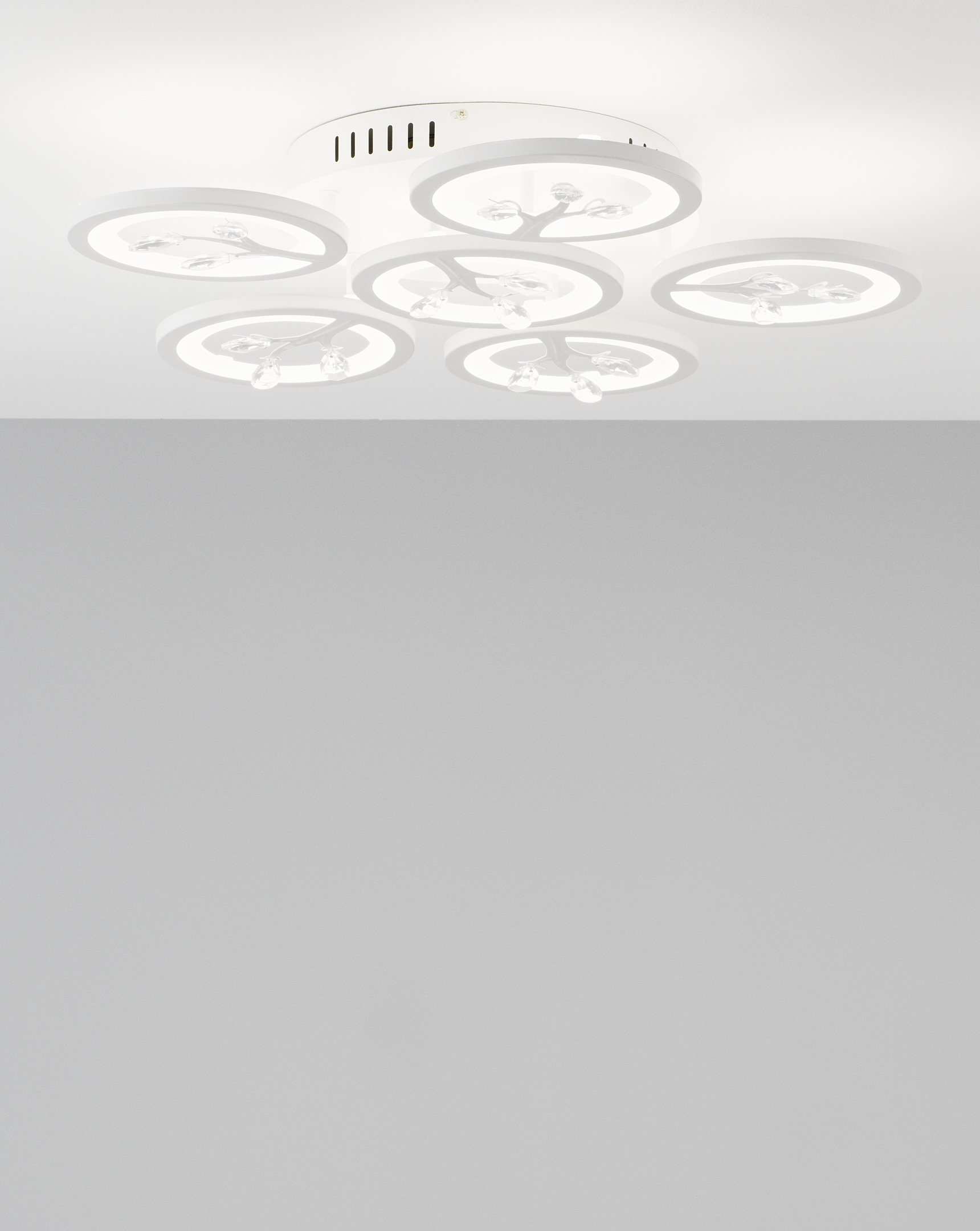 Потолочная люстра Moderli RONDI V2860-CL, цвет белый;прозрачный УТ000021635 - фото 1
