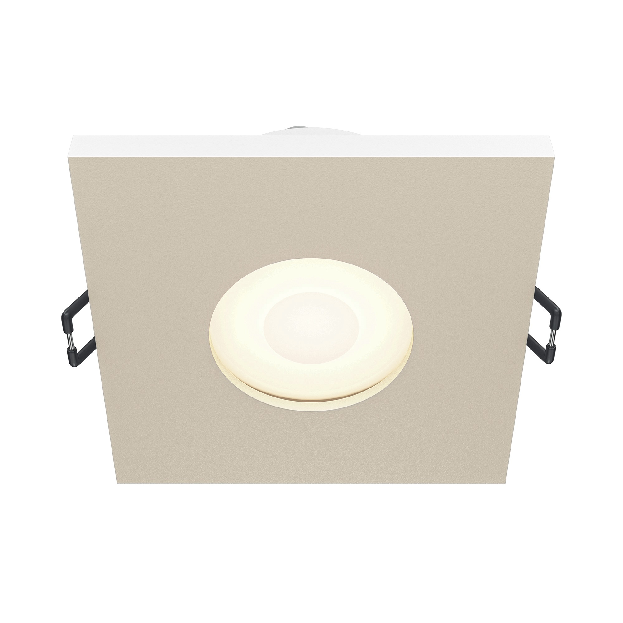 Точечный встраиваемый светильник Maytoni STARK DL083-01-GU10-SQ-W, цвет белый - фото 1