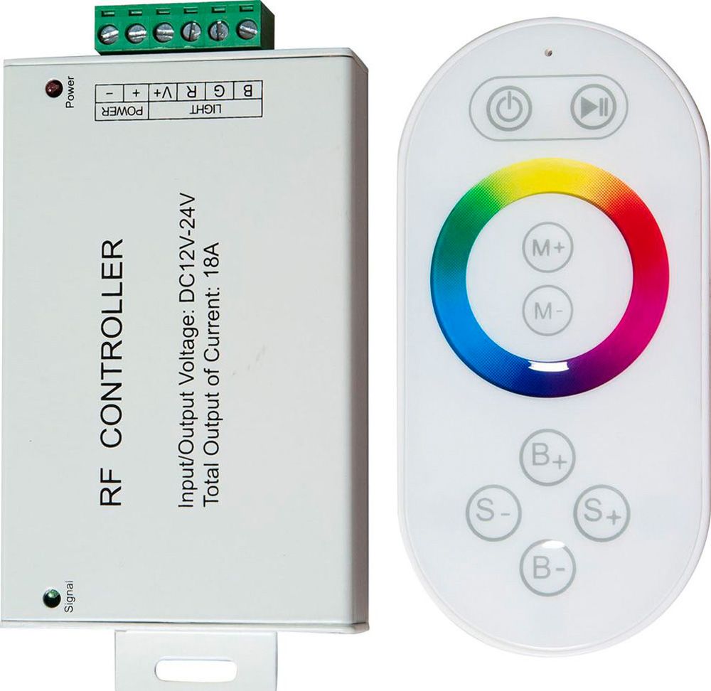 Контроллер Feron для светодиодной ленты с П/У белый, 18А12-24V, LD56 21558 - фото 1