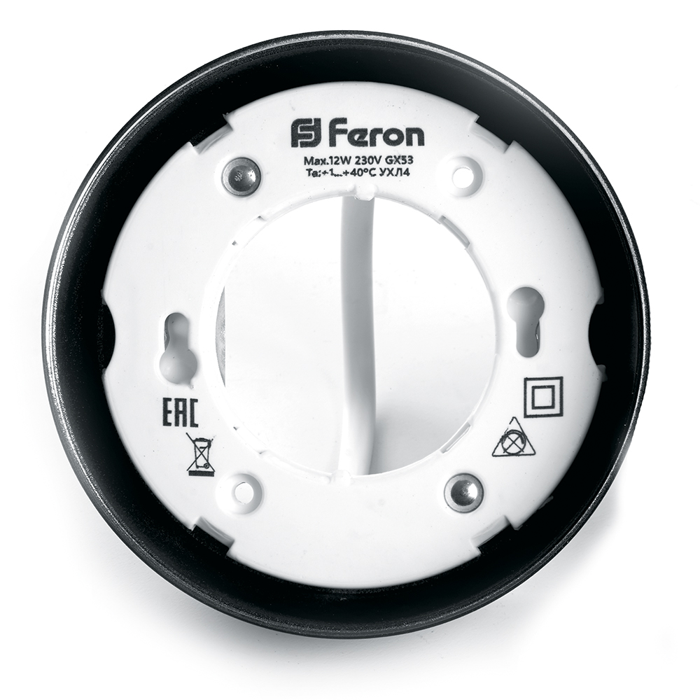 Точечный накладной светильник Feron HL356 41510, цвет черный - фото 3