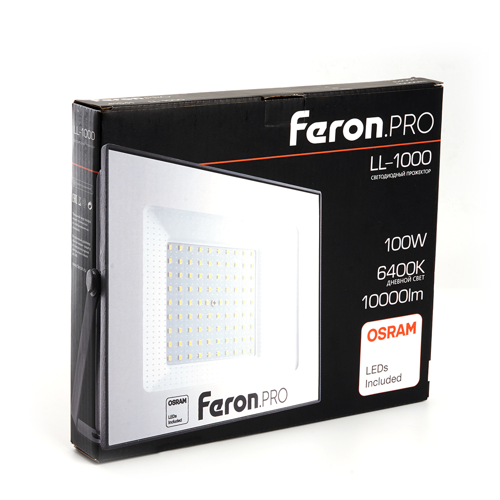 Прожектор Feron LL-1000 41541, цвет черный - фото 4