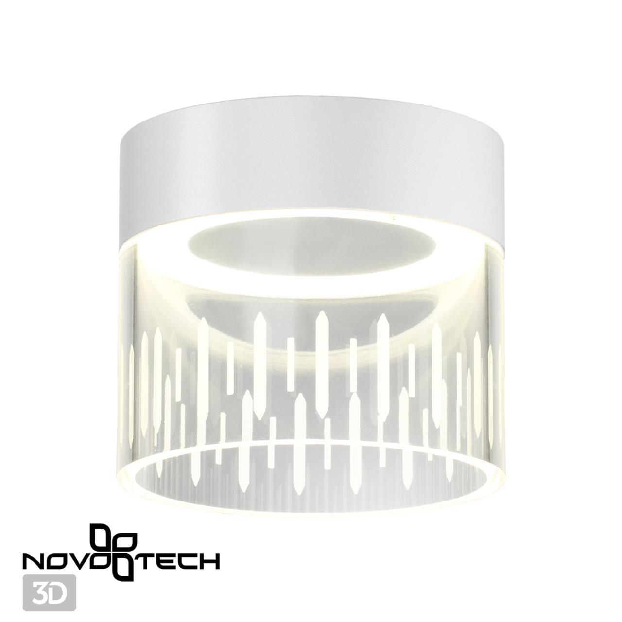 Точечный накладной светильник Novotech AURA 359001, цвет белый - фото 2