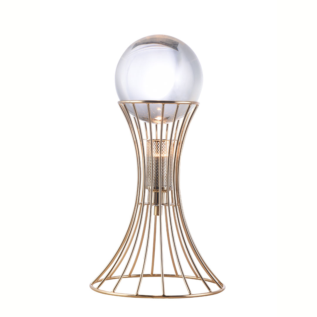 Декоративная настольная лампа Cloyd HYPNO 30051, цвет золотистый - фото 1