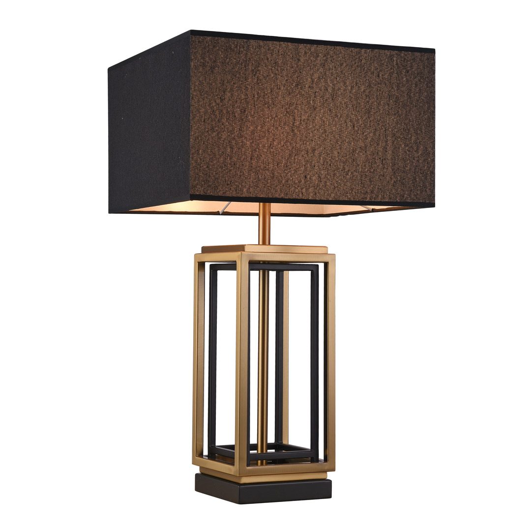 Декоративная настольная лампа Cloyd MAGISTER 30030, цвет латунь;чёрный - фото 1