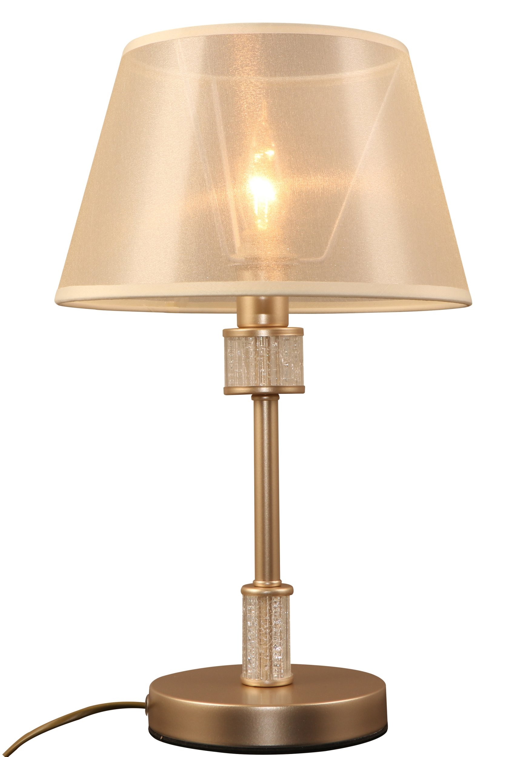 Декоративная настольная лампа Rivoli ELINOR 7083-501, цвет бежевый 7083-501 Б0055624 - фото 1