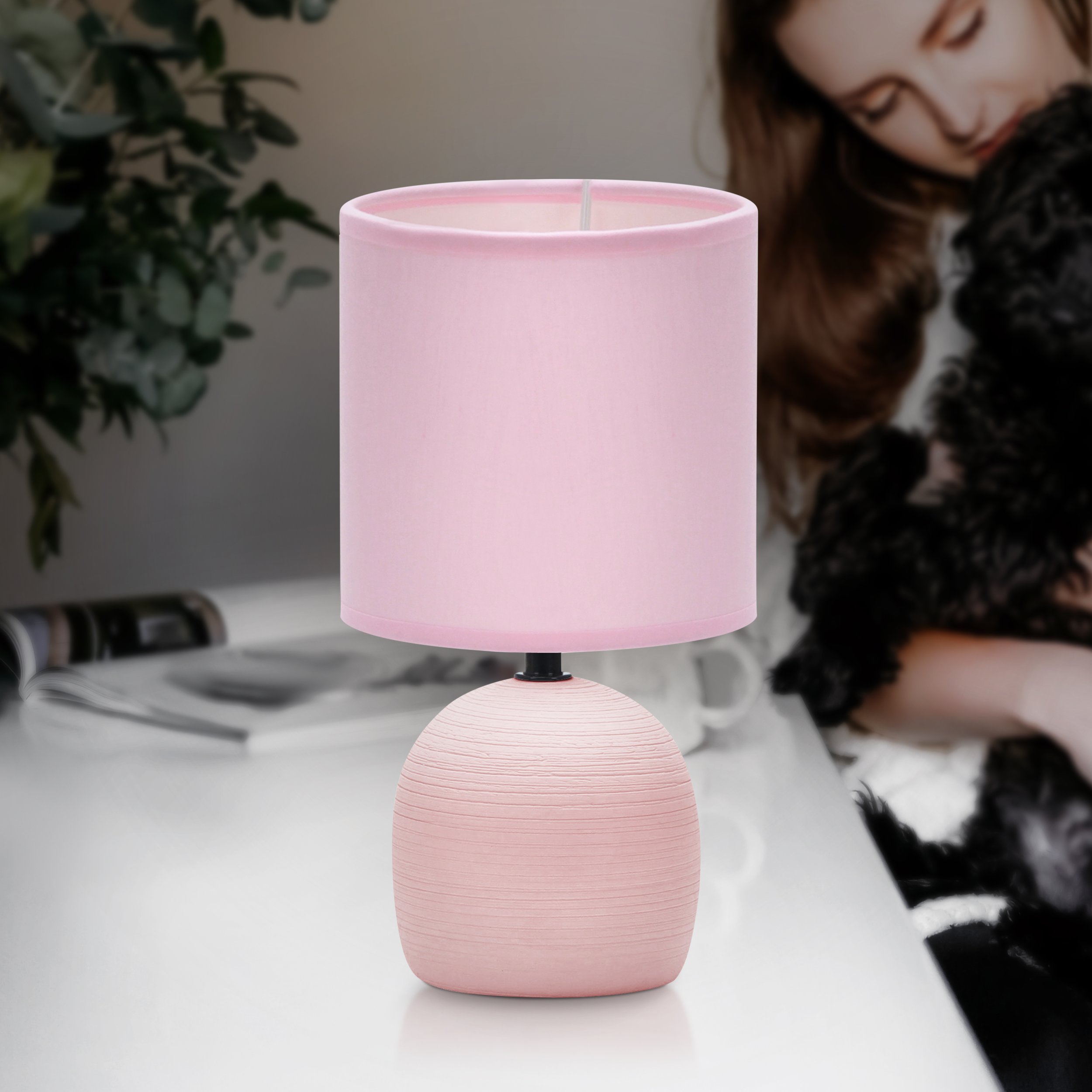 Декоративная настольная лампа Rivoli SHERON 7067-501, цвет розовый 7067-501 Б0057260 - фото 2