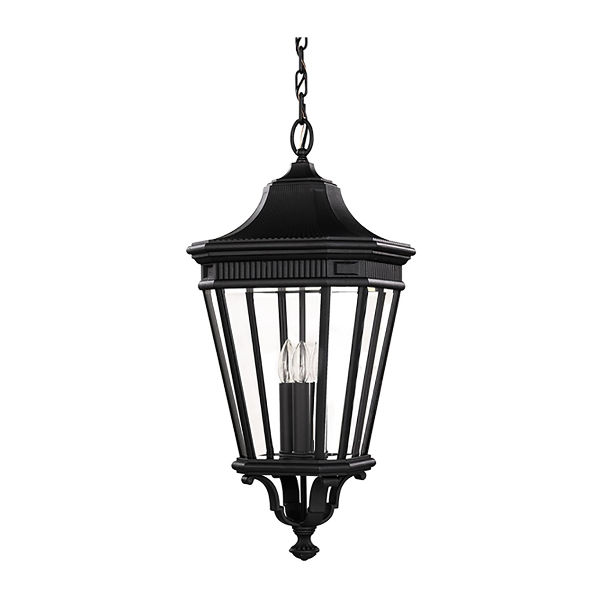 Уличный подвесной светильник Feiss COTSWOLD LANE FE-COTSLN8-L-BK, цвет чёрный
