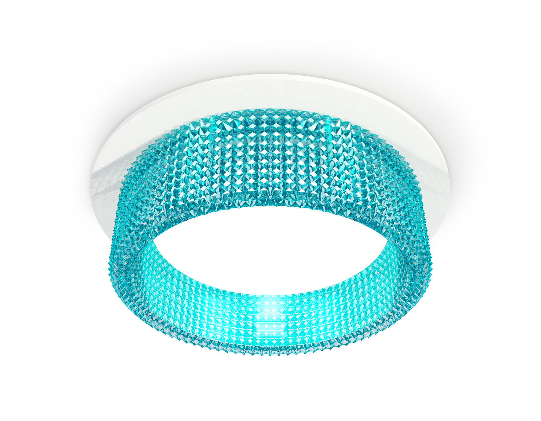 Точечный встраиваемый светильник Ambrella light TECHNO XC8050033, цвет голубой - фото 1