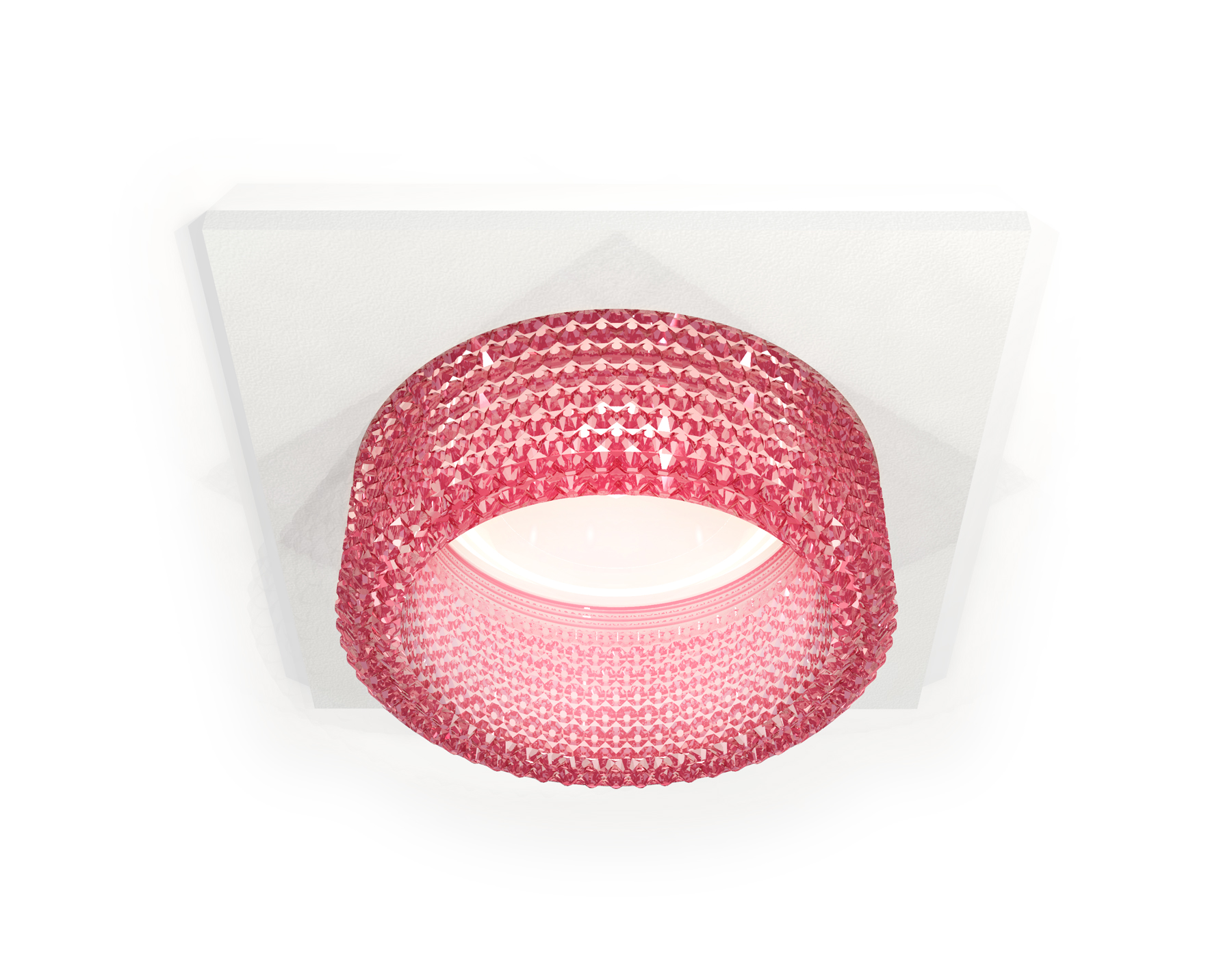 Точечный встраиваемый светильник Ambrella light TECHNO XC6520042, цвет розовый - фото 1