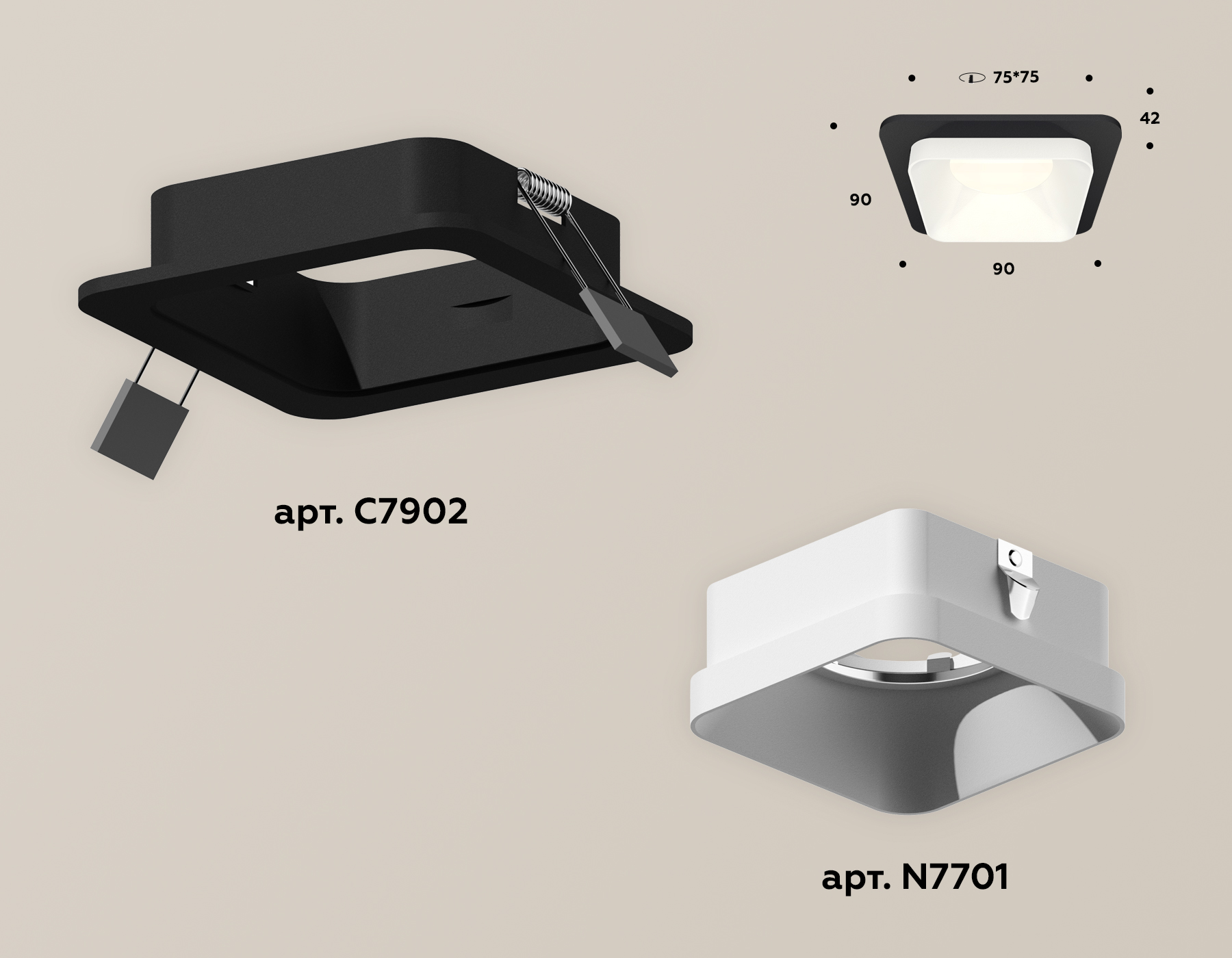 Точечный встраиваемый светильник Ambrella light TECHNO SPOT XC7902001, цвет белый - фото 2