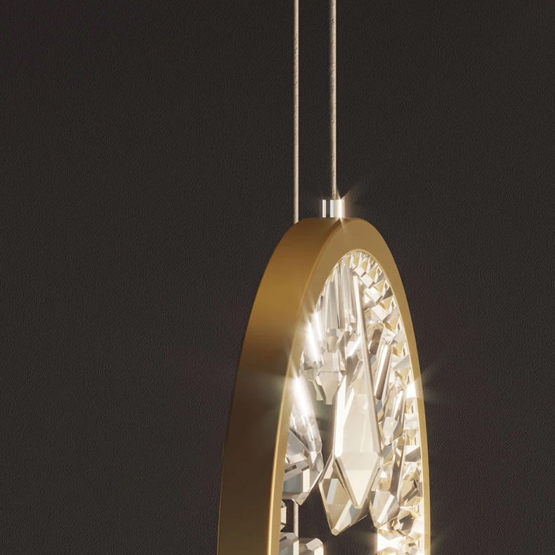 Подвесной светильник Delight Collection XD-1 gold, цвет прозрачный - фото 3