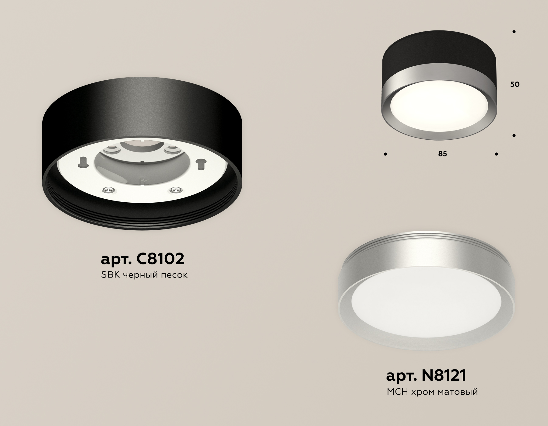 Точечный накладной светильник Ambrella light TECHNO XS8102003, цвет серый;матовый - фото 2