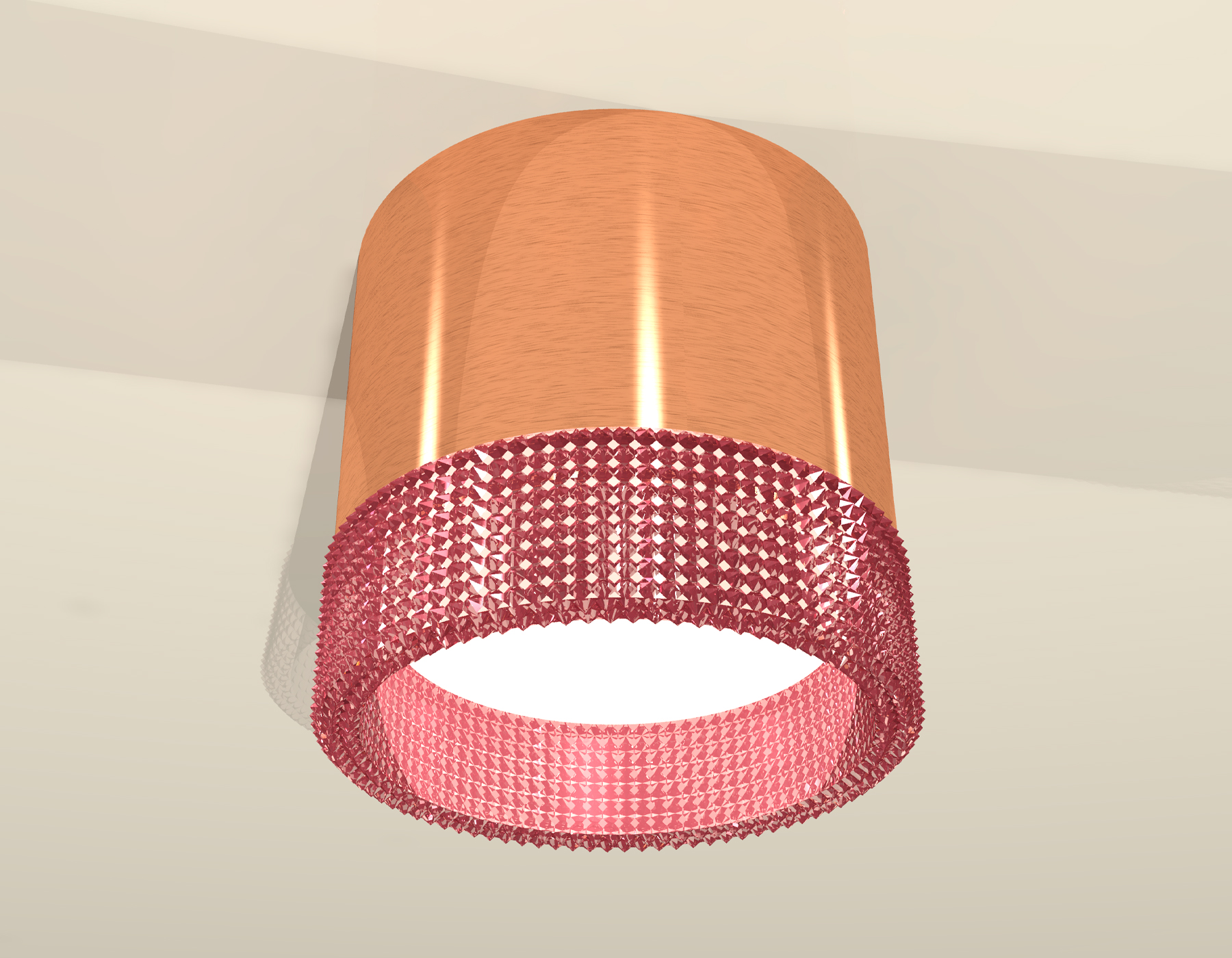 Точечный накладной светильник Ambrella light TECHNO XS8122022, цвет розовый - фото 3