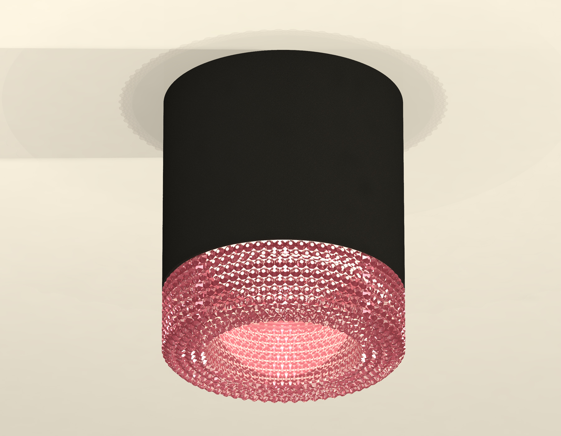 Точечный накладной светильник Ambrella light TECHNO XS7402012, цвет розовый - фото 2