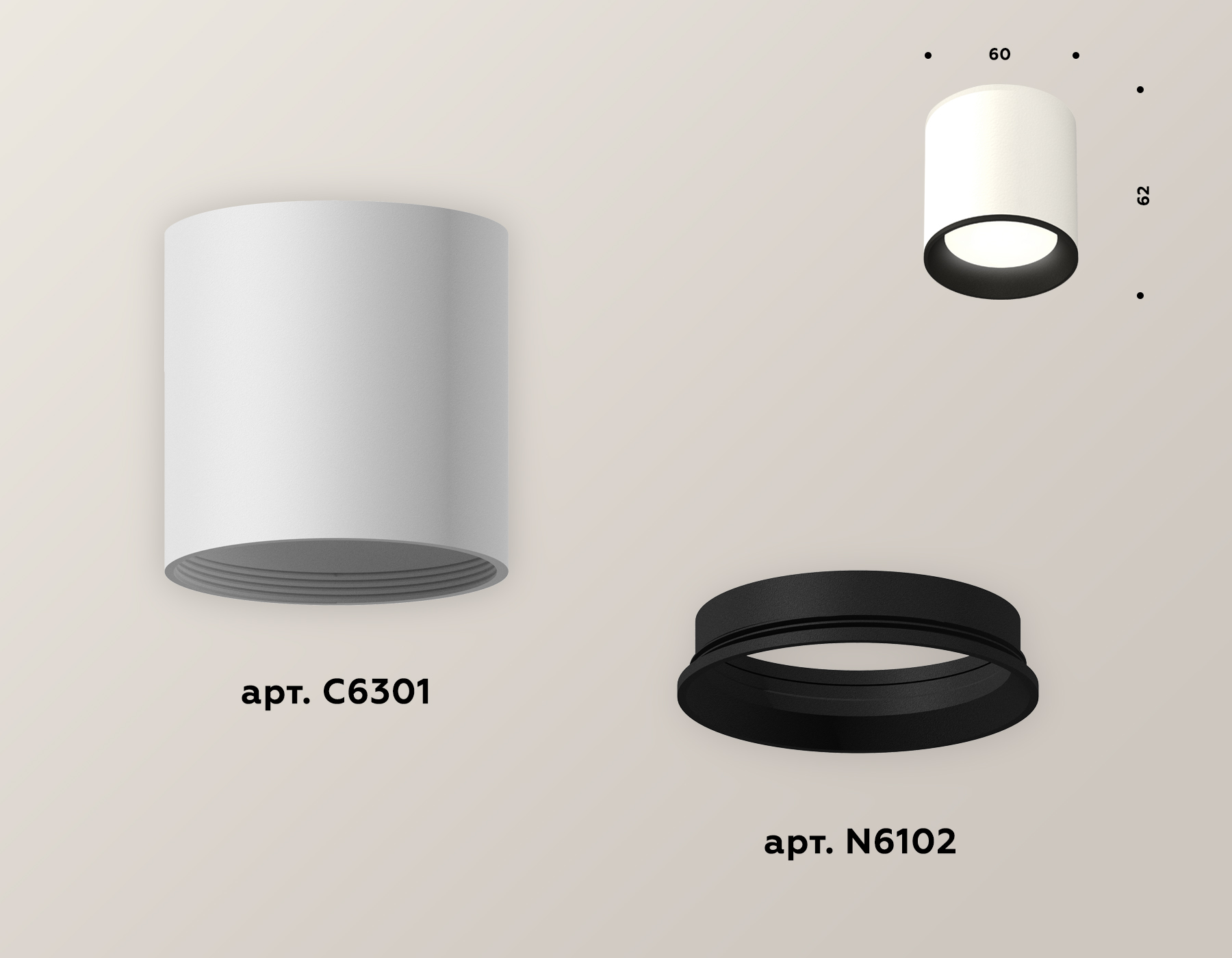 Точечный накладной светильник Ambrella light TECHNO XS6301002, цвет черный - фото 2