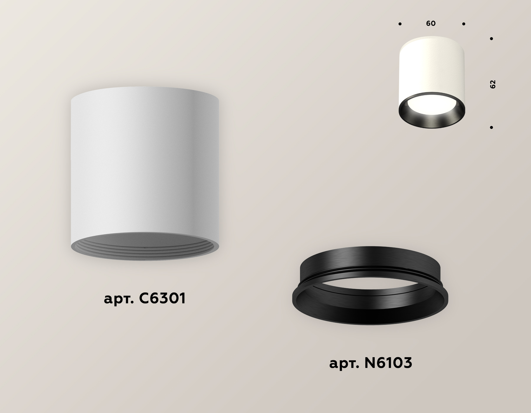 Точечный накладной светильник Ambrella light TECHNO XS6301003, цвет черный - фото 2