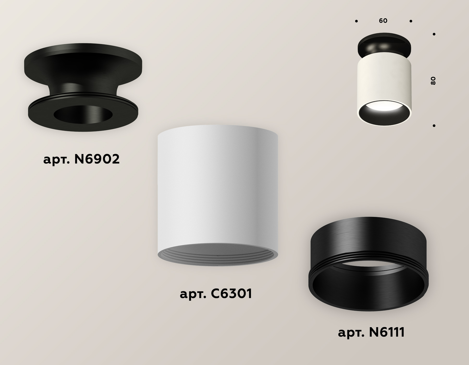 Точечный накладной светильник Ambrella light TECHNO XS6301122, цвет черный - фото 2