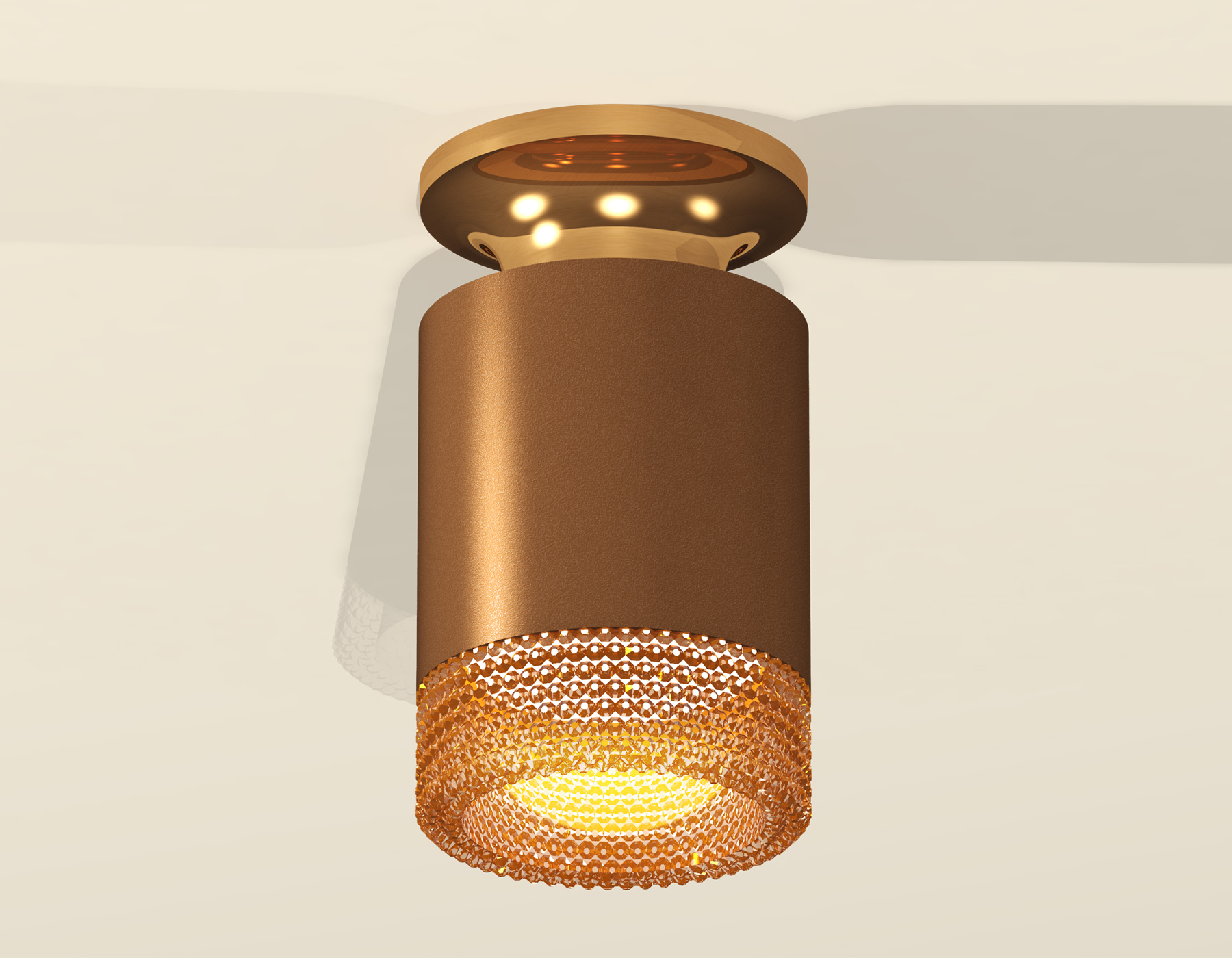 Точечный накладной светильник Ambrella light TECHNO XS6304131, цвет золотистый - фото 3