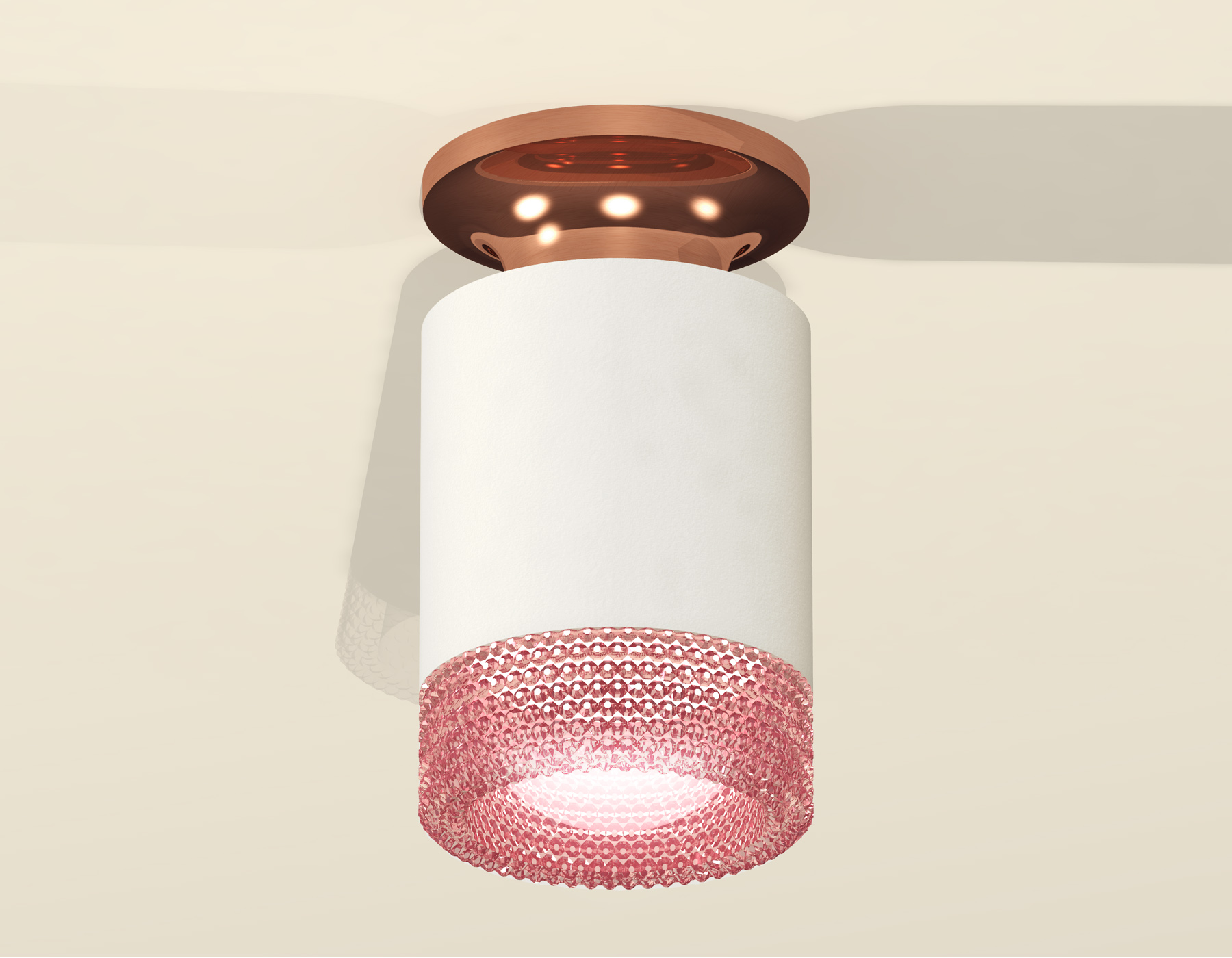 Точечный накладной светильник Ambrella light TECHNO XS6301202, цвет розовый - фото 2