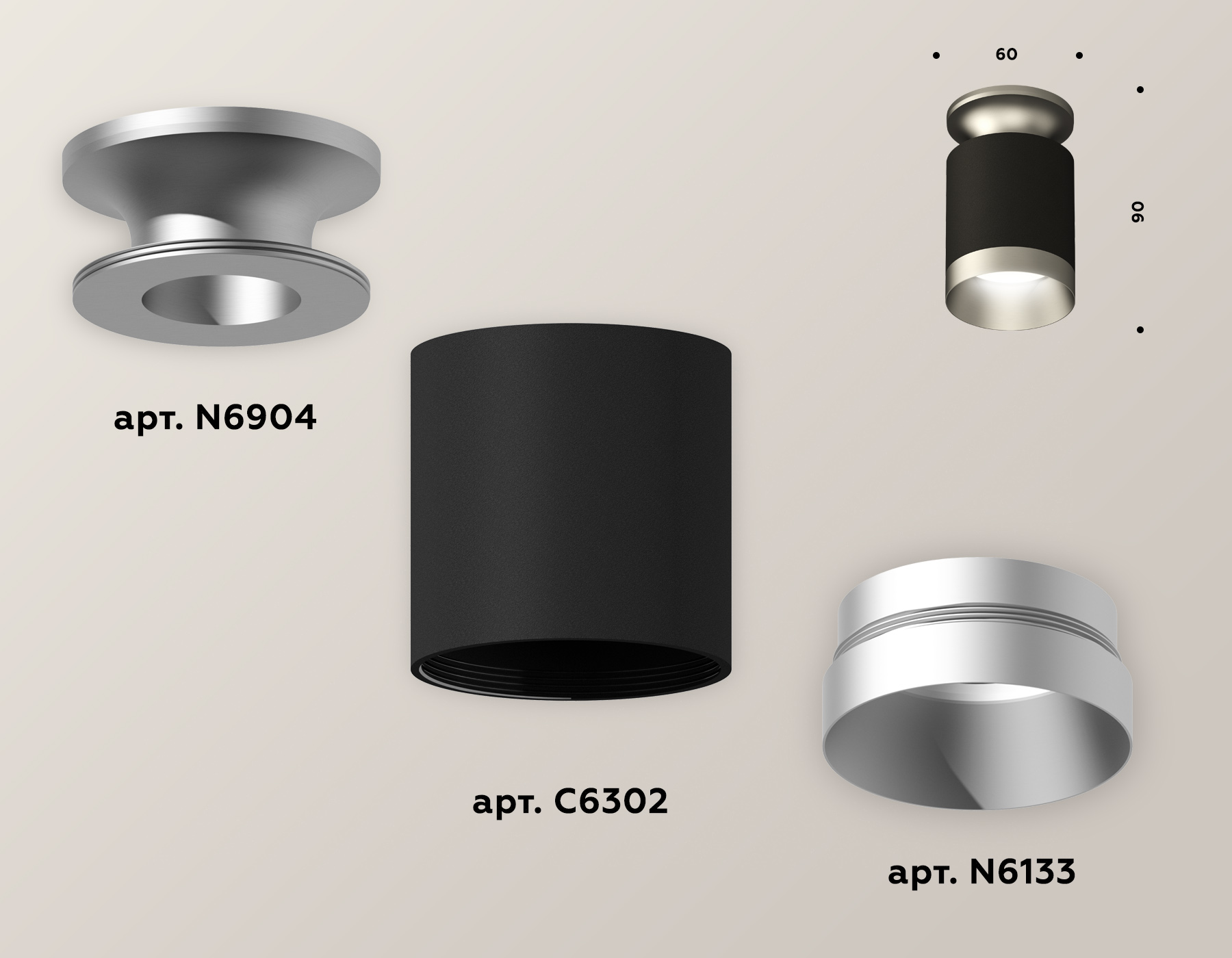 Точечный накладной светильник Ambrella light TECHNO XS6302140, цвет серый;матовый - фото 3