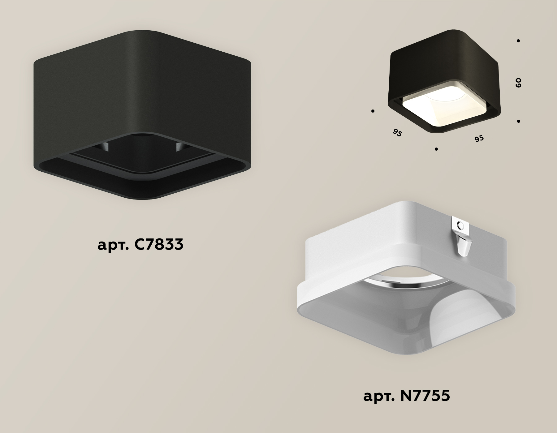 Точечный накладной светильник Ambrella light TECHNO XS7833021, цвет белый - фото 2