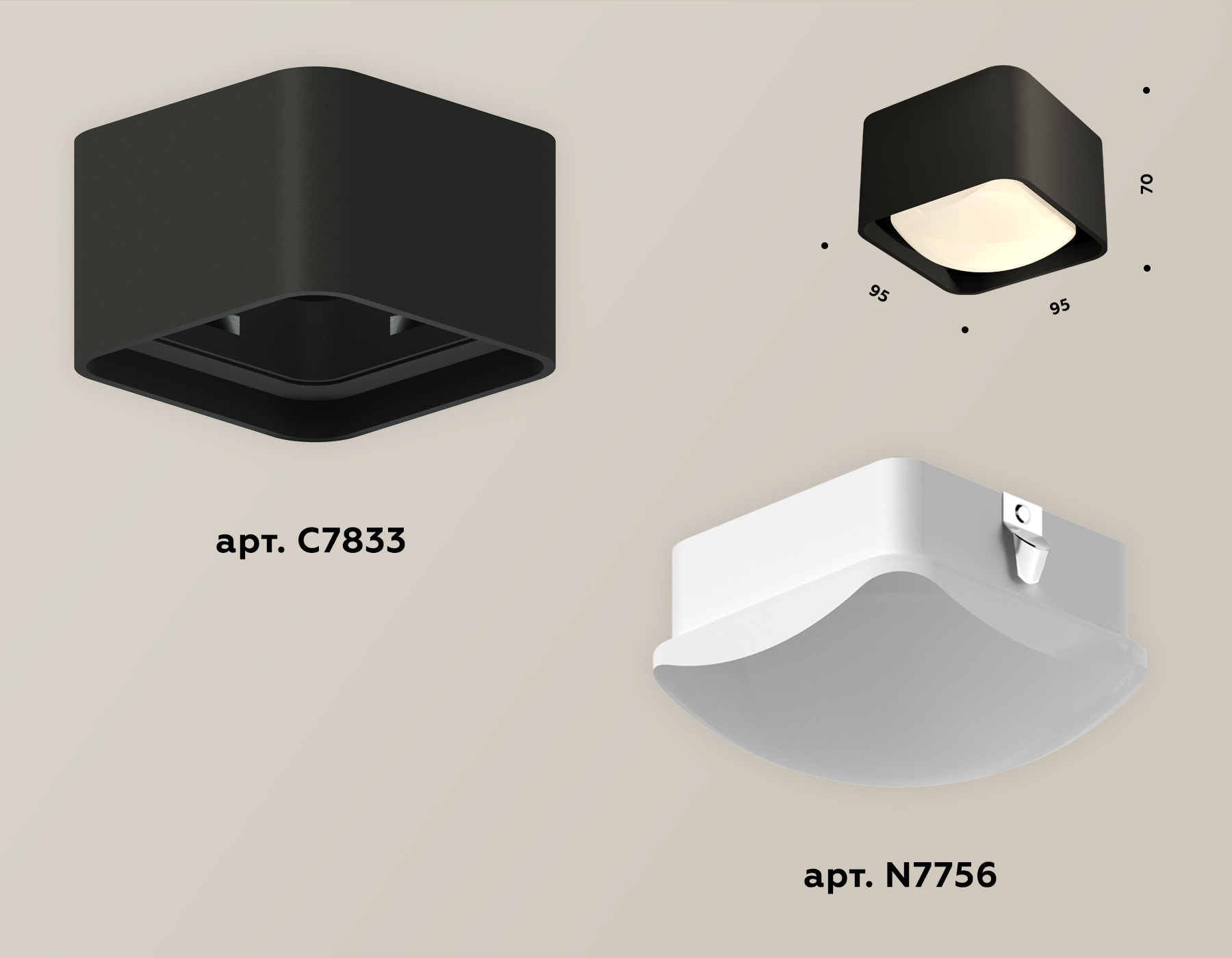 Точечный накладной светильник Ambrella light TECHNO XS7833022, цвет белый - фото 2