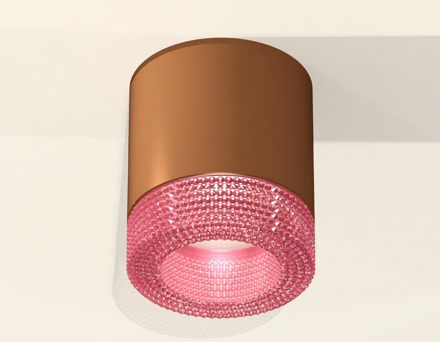 Точечный накладной светильник Ambrella light TECHNO XS7404030, цвет розовый - фото 3