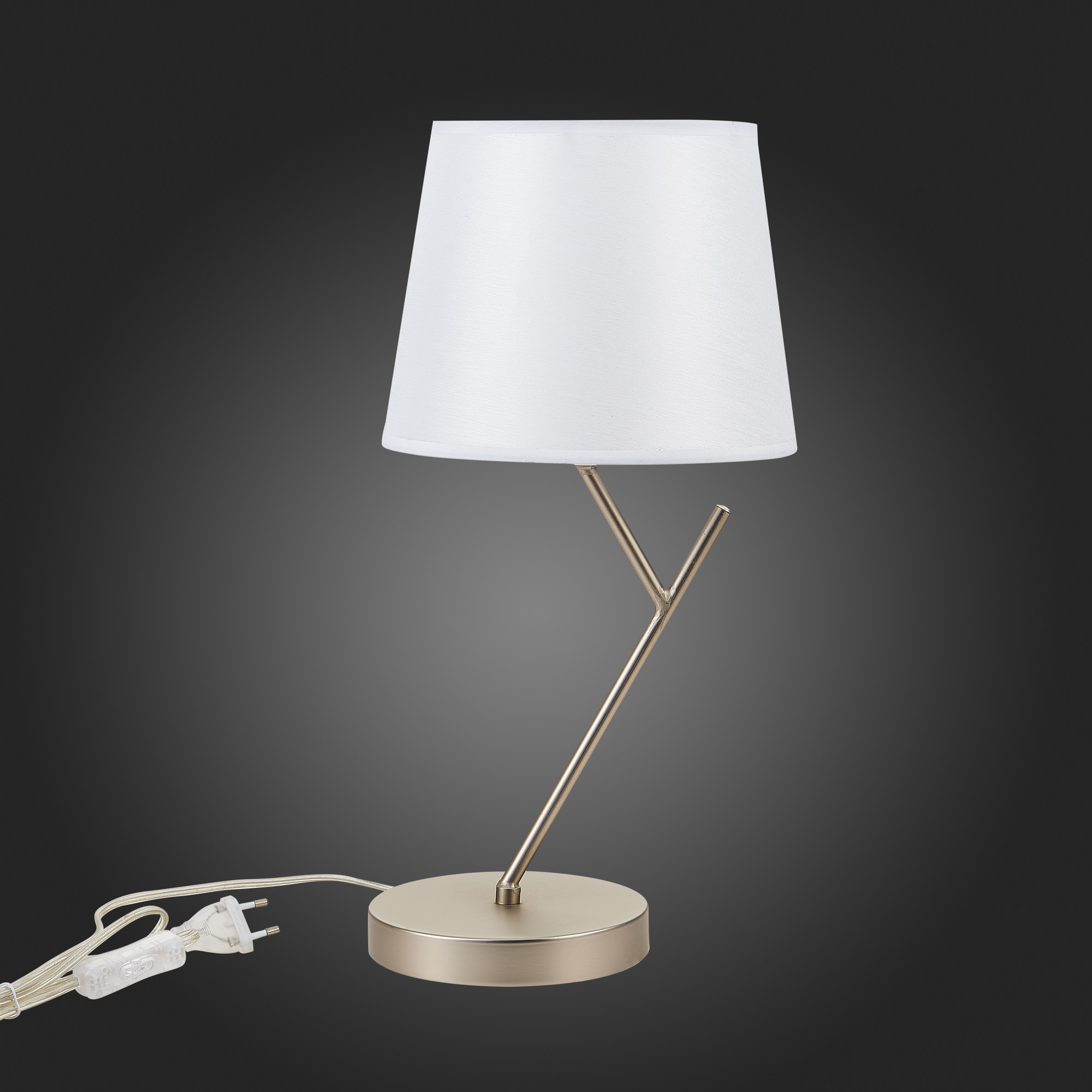Декоративная настольная лампа Evoluce DENICE SLE300104-01, цвет белый - фото 3