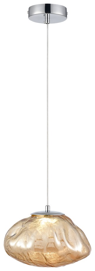 Подвесной светильник Wertmark ISOLA WE219.01.143, цвет янтарный - фото 1