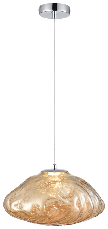 Подвесной светильник Wertmark ISOLA WE219.02.143, цвет янтарный - фото 1