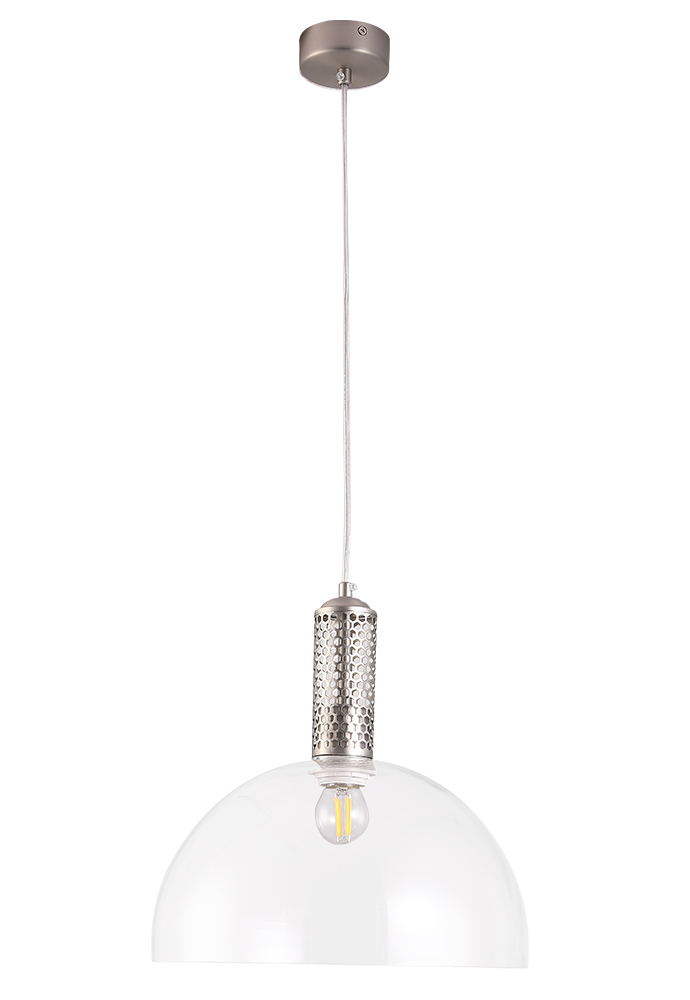 Подвесной светильник Crystal Lux ANGELINA SP1 NICKEL, цвет прозрачный - фото 1