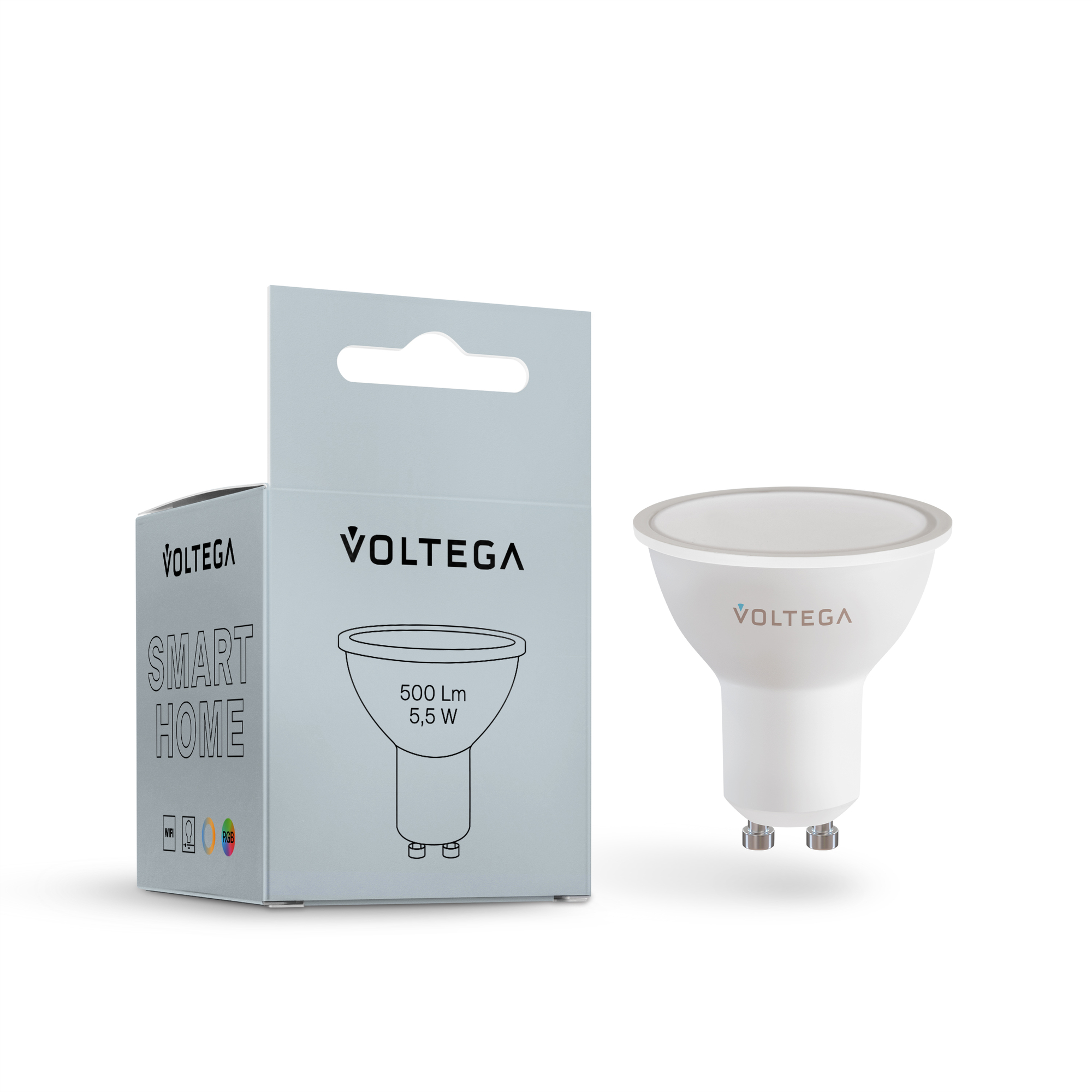Светодиодная лампа Voltega Софит 5,5W 500lm K GU10 2426, цвет матовый - фото 1