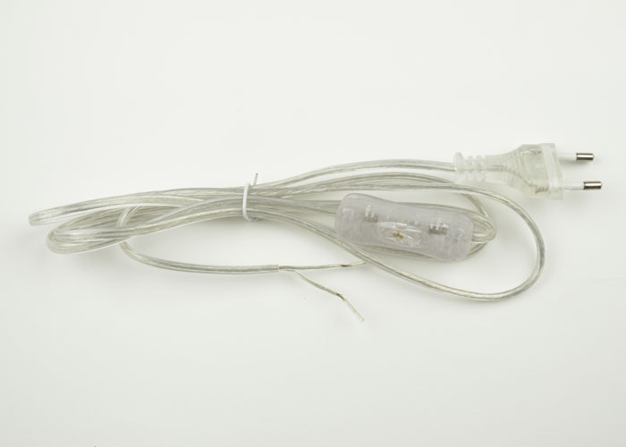 Сетевой шнур с выключателем для настольных ламп Uniel UL-00004433, цвет прозрачный