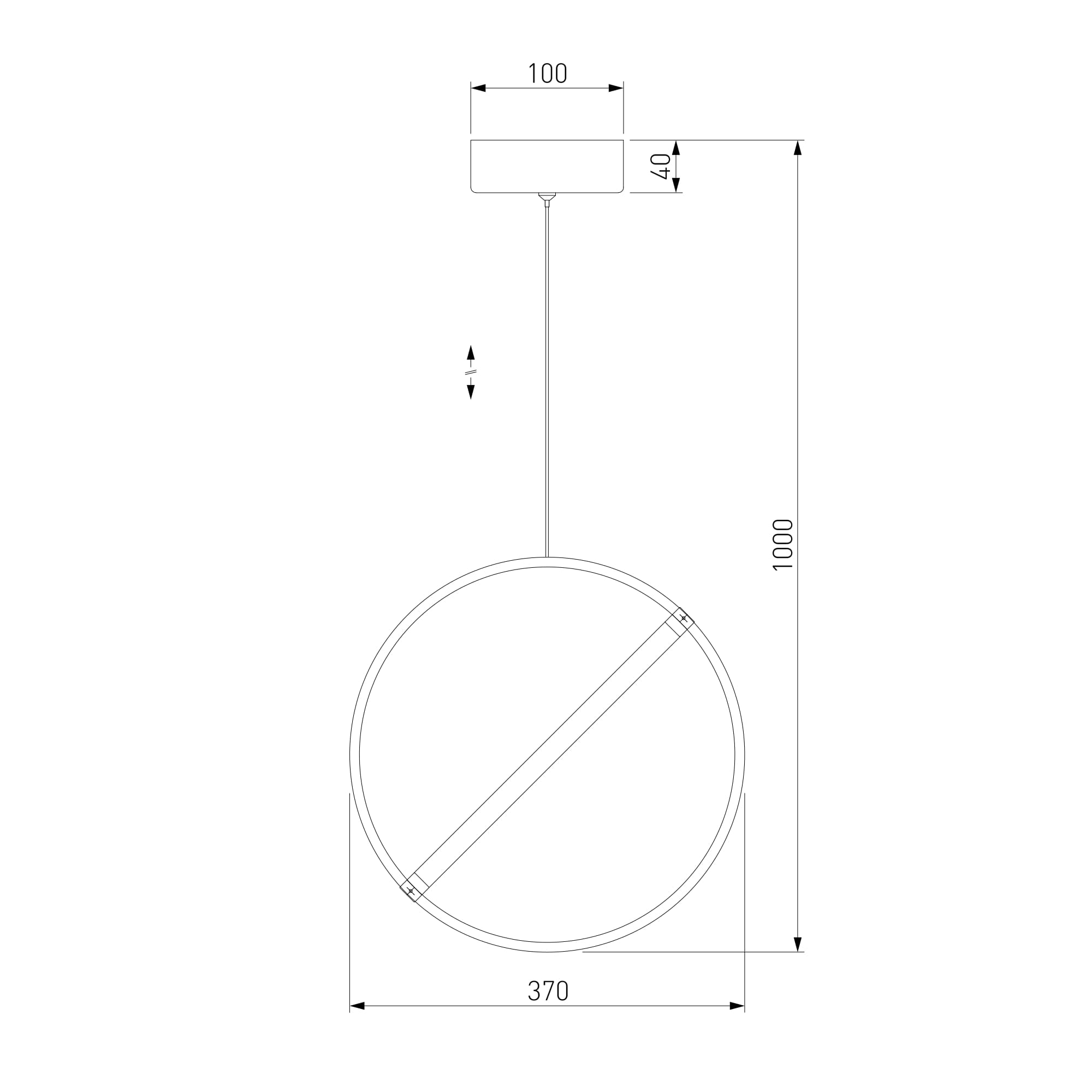 Подвесной светильник Eurosvet ELEMENT 90281/1 4690389190124, цвет хром - фото 3