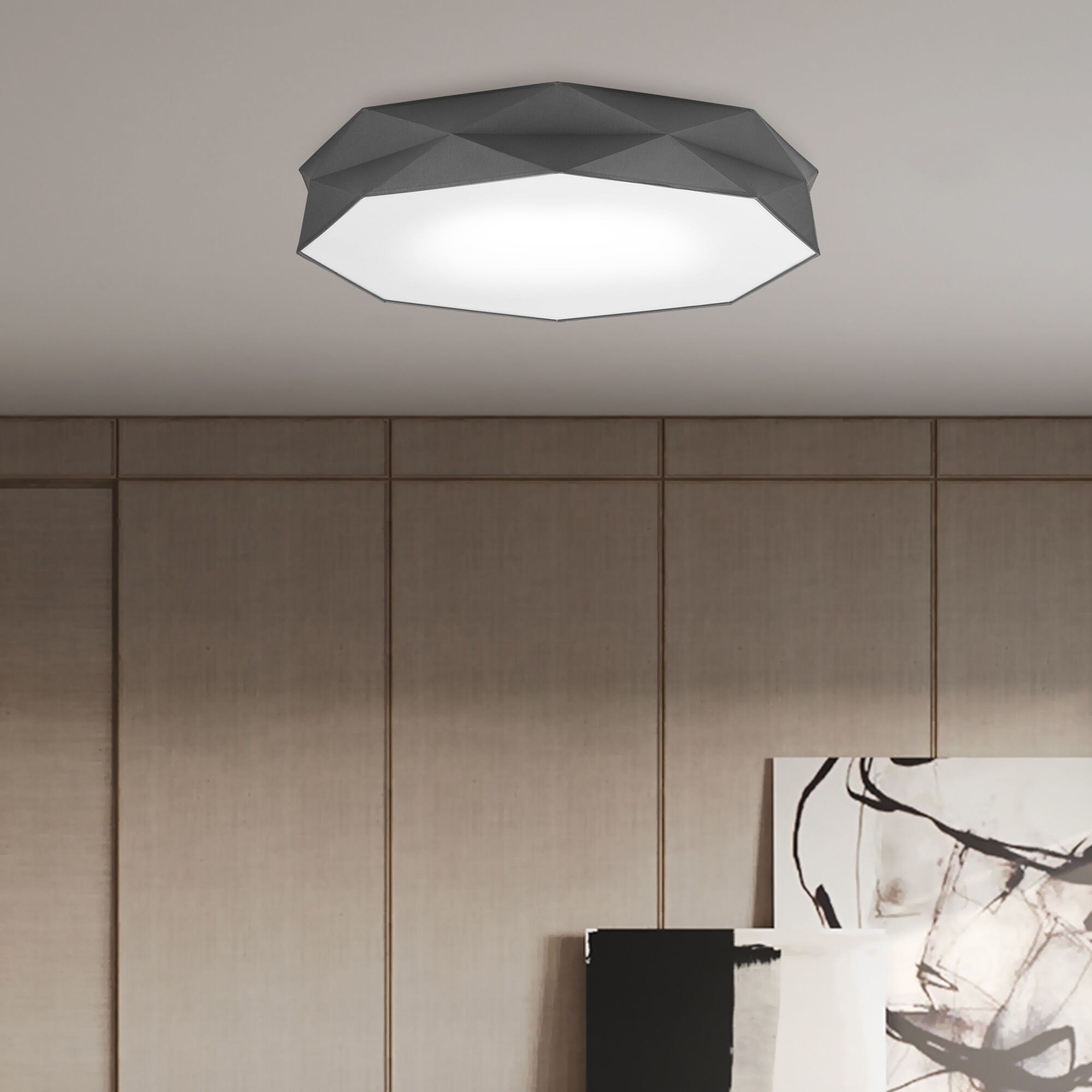 Потолочный светильник TK Lighting KANTOOR 4223 Kantoor Graphite, цвет серый;белый - фото 2