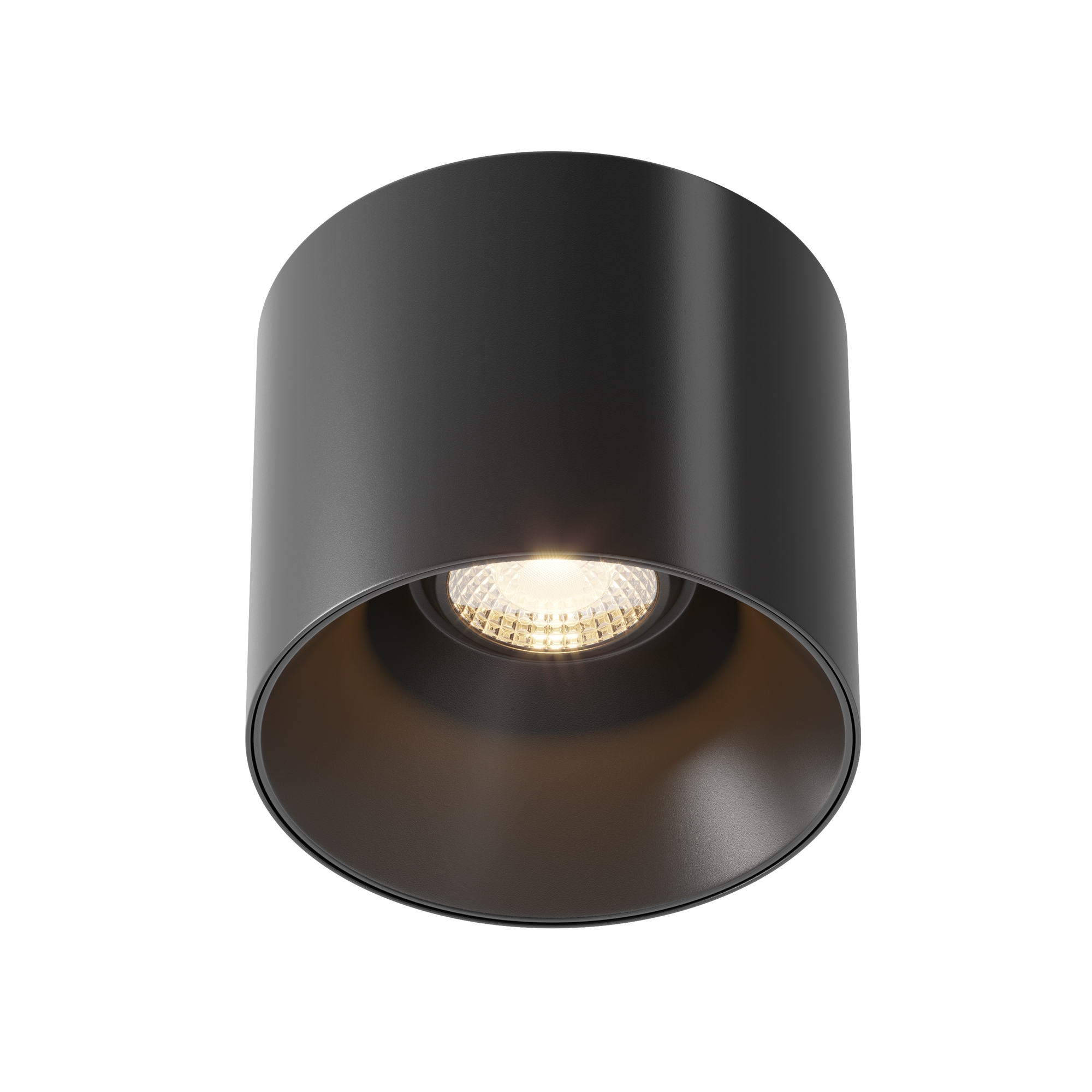 Точечный накладной светильник Maytoni ALFA LED C064CL-01-15W3K-D-RD-B, цвет черный - фото 1